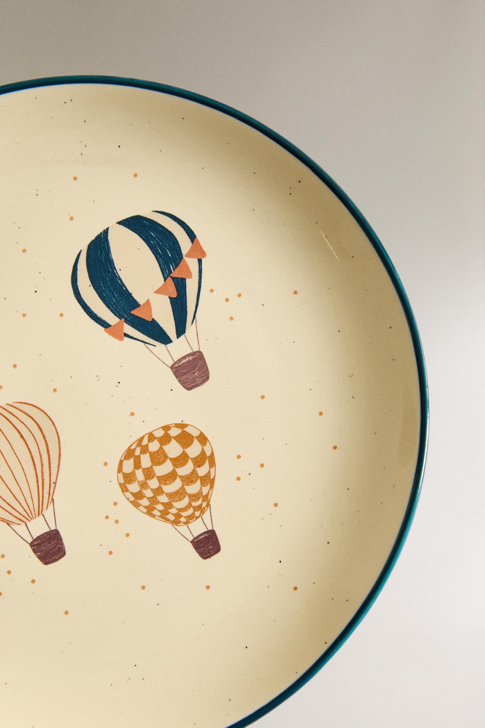 CHILDREN'S CERAMIC BALLOON PLATE